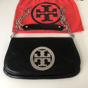 Tory Burch Logo Clutch with Chain Crossbody